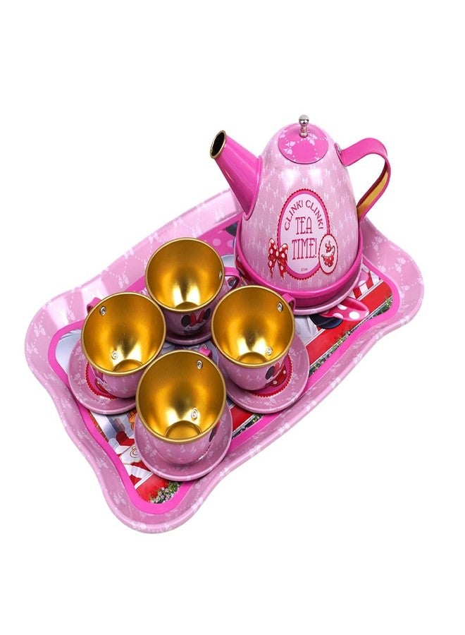Kriiddaank Disney Minnie Children's Tea Set - Junior Pretend & Play Tea Party Set with Cups, Saucers, Tray & Coasters - Image 1